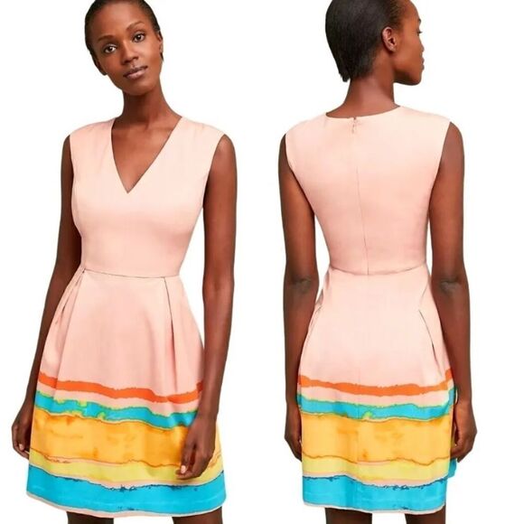 NWT Tracy Reese For Anthropologie Mini Pink Dress Size 6 - Picture 1 of 13